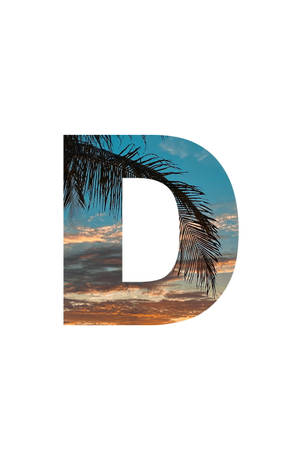 Beautiful Letter D-shaped Picture Wallpaper