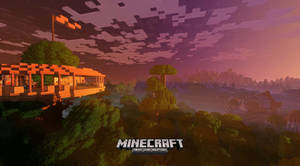 Beautiful Minecraft Xbox One Edition Poster Wallpaper