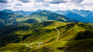 Beautiful Mountain Road View Desktop Wallpaper