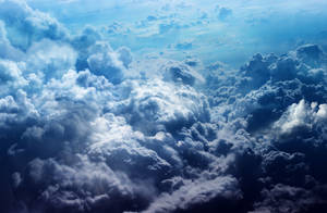 Beautiful Sky Above Clouds Wallpaper