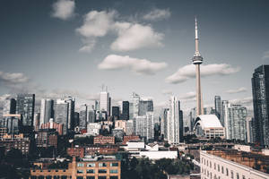 Beautiful Sky Over Toronto Wallpaper