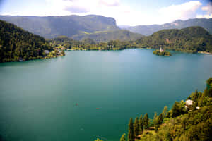 Beautiful Summer Day At Lake Bled Wallpaper