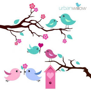 Beautiful Sunset Clipart Illustration Wallpaper
