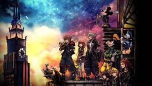 Beauty Of Neverland Clock Tower In Kingdom Hearts 3 Wallpaper