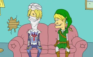 Beavis And Butt Head Zelda Crossover Wallpaper
