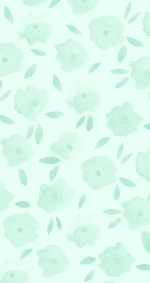 Becoming One With Nature - A Cute Green Kawaii Character Wallpaper