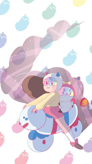 Bee And Puppycat Pose Wallpaper