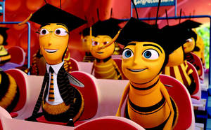 Bees In A School Bus Wallpaper