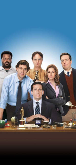 Behind Desk The Office Iphone Wallpaper