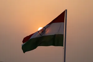 Behind The Indian Flag Wallpaper