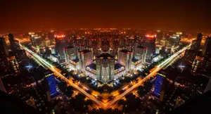 Beijing City At Night Wallpaper