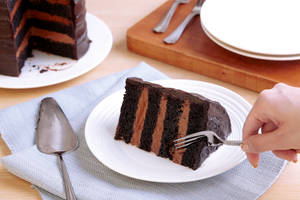 Belgian Chocolate Cake Photography Wallpaper
