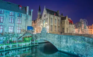 Belgium Bruges Bridge Wallpaper