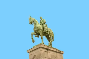Belgium Equestrian Statue Wallpaper