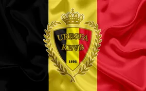 Belgium National Football Team Satin Flag Wallpaper