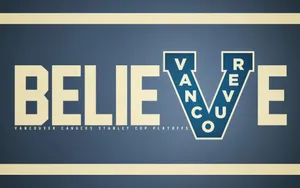 Believe In Vancouver Canucks Slogan Wallpaper