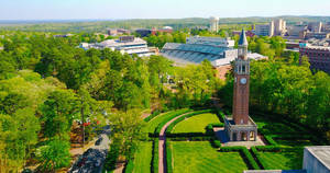 Bell Tower In University Of North Carolina Wallpaper