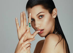 Bella Hadid Posing With Ring Wallpaper