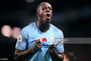 Benjamin Mendy Blue Nike Jersey Wallpaper