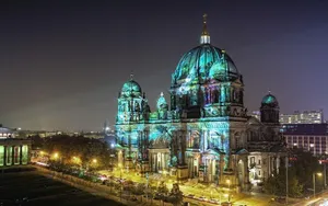Berlin Cathedral Festival Of Lights Wallpaper