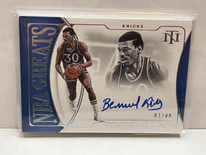 Bernard King Nba Greats Platinum Card Wallpaper
