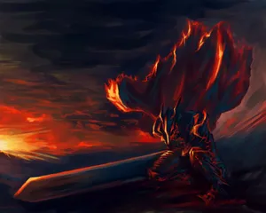 Berserk Armor Dark Fantasy Digital Art Wallpaper