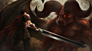 Berserk Armor Guts Facing Nosferatu Zodd Wallpaper
