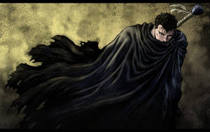 Berserk Guts Covering Himself Wallpaper