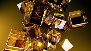 Best 3d Hd Yellow Cubes Wallpaper