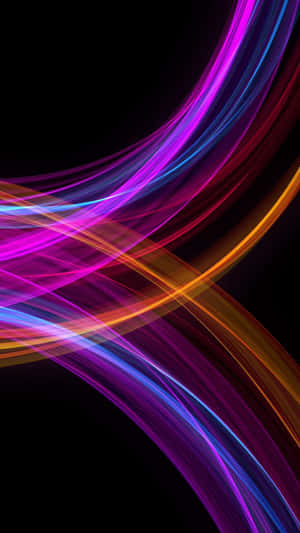 Best Amoled Multicolored Rays Wallpaper