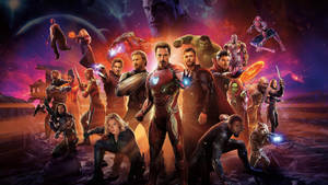 Best Avengers Characters In Outer Space Wallpaper