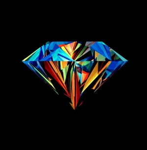 Best Cool Multi-colored Diamond Wallpaper