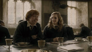 Best Friends Hermione Granger And Ron Weasley Wallpaper