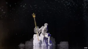 Best Greek Mythology Water Sword Man Wallpaper