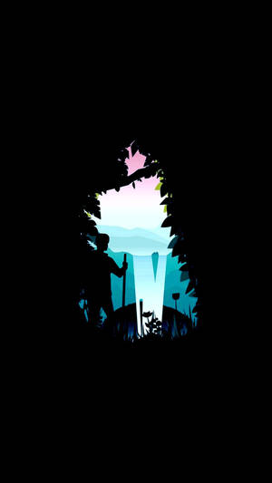 Best Oled Water Falls Minimalist Wallpaper