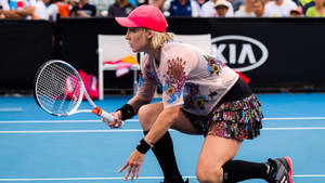 Bethanie Mattek-sands In Game Position Wallpaper