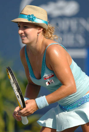 Bethanie Mattek-sands In Signature Hat Wallpaper