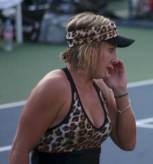 Bethanie Mattek-sands Leopard Print Wallpaper