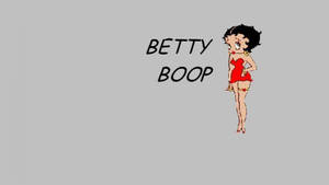 Betty Boop Minimalist Art Wallpaper