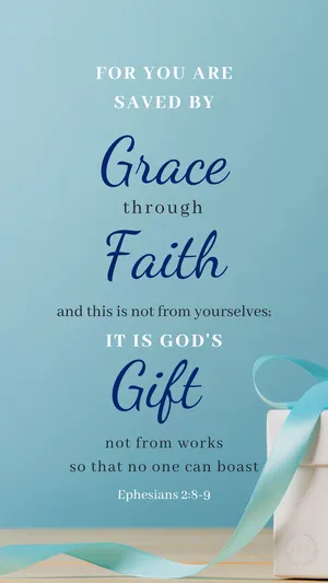 Bible Verse Phone Grace Faith And Gift Wallpaper