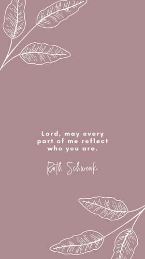 Bible Verse Phone Pink And White Wallpaper