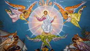 Biblical Angels Colorful Wings Wallpaper