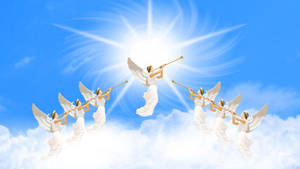 Biblical Angels Trumpets Wallpaper