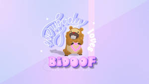 Bidoof On Pastel Colors Wallpaper