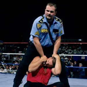 Big Boss Man Wrestling Match Wallpaper