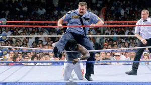 Big Boss Man Wrestling Match Wallpaper