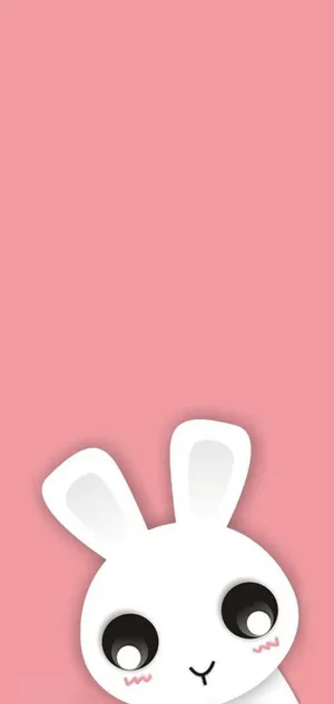 Big-eyed Bunny Cute Iphone Wallpaper