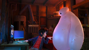 Big Hero 6 Tummy Poking Wallpaper