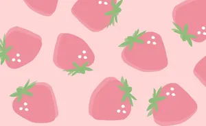 Big Pastel Strawberry Wallpaper