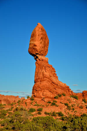 Big Rock At Arches National Park Wallpaper